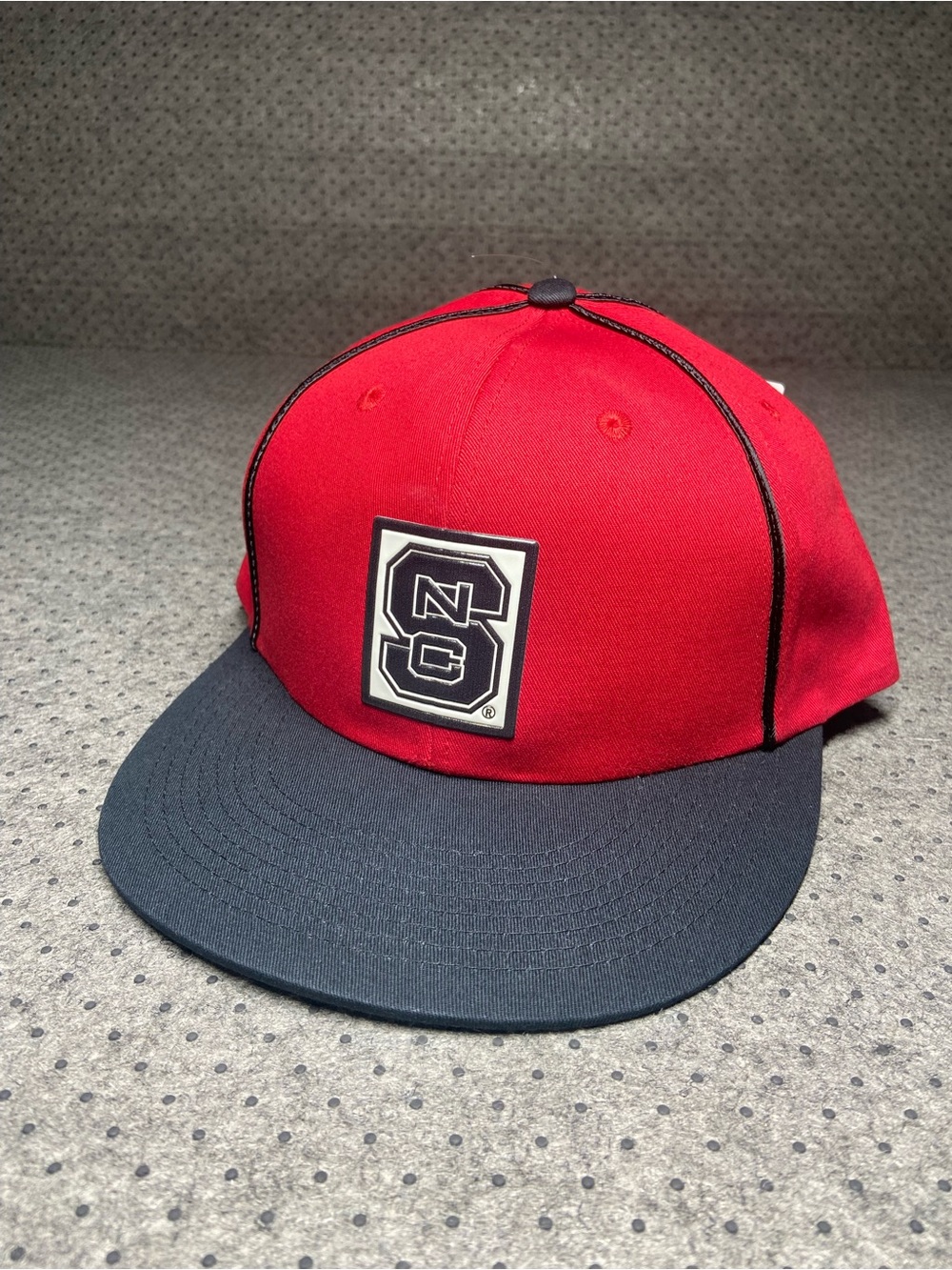 NC North Carolina State Wolfpack Hat Red/Black SnapBack Adj. Patch One SIze NWT